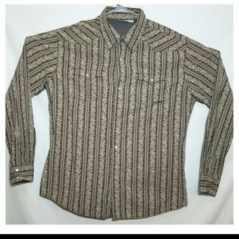 Hurley Brown & Gray Floral Shirt Size XL